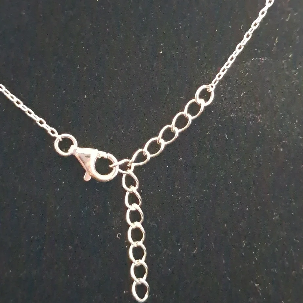 Sterling Silver Double Halo/Circle‎ Cubic Zirconia Necklace